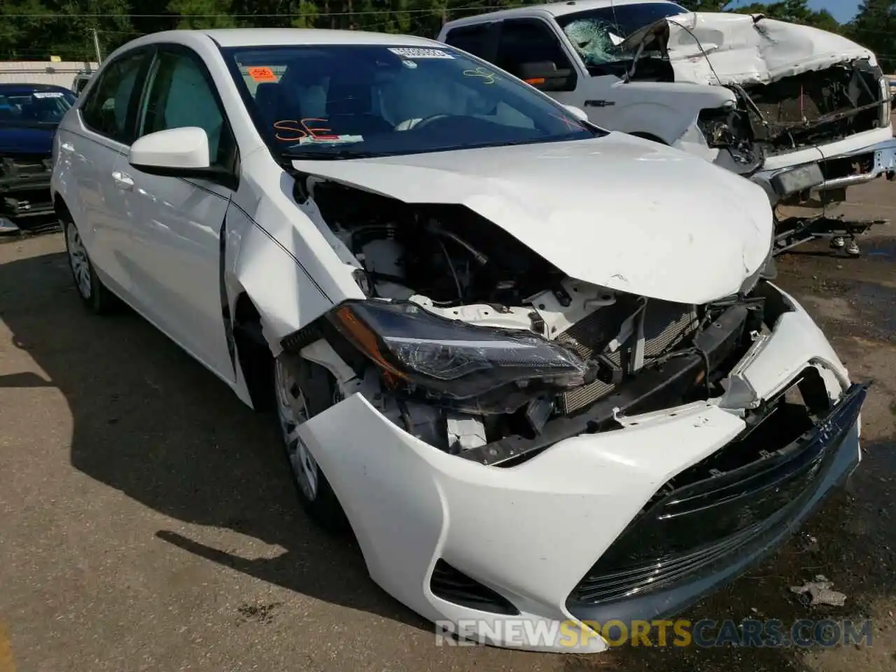 1 Photograph of a damaged car 5YFBURHE3KP932588 TOYOTA COROLLA 2019