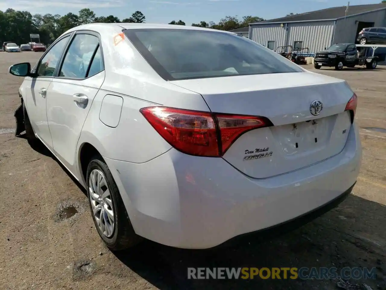 3 Photograph of a damaged car 5YFBURHE3KP932588 TOYOTA COROLLA 2019