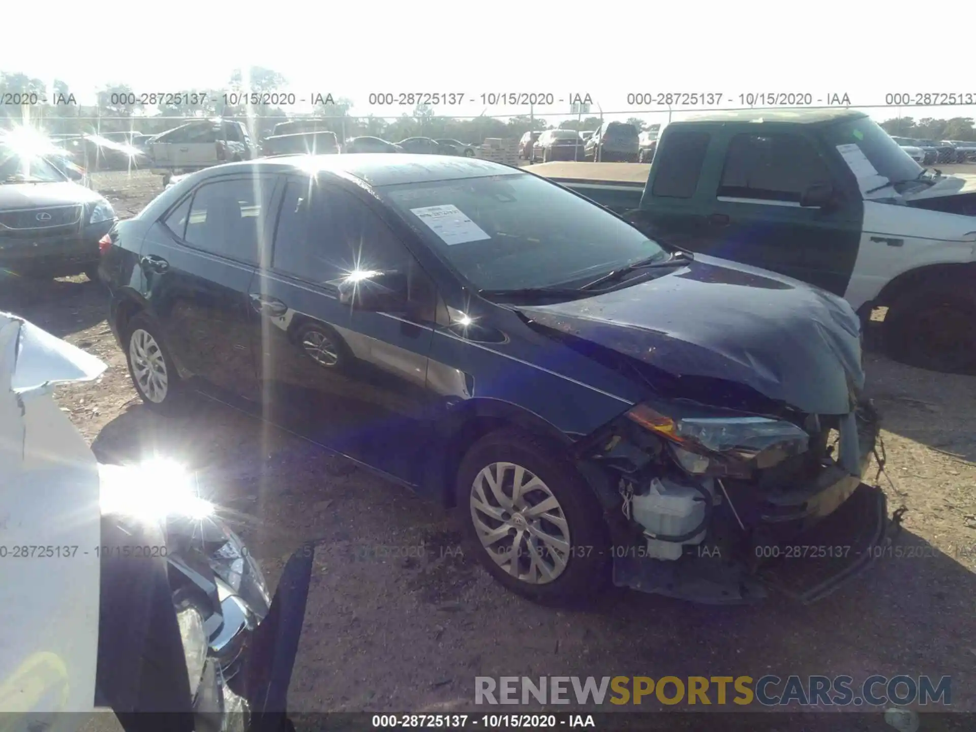 1 Photograph of a damaged car 5YFBURHE3KP932686 TOYOTA COROLLA 2019