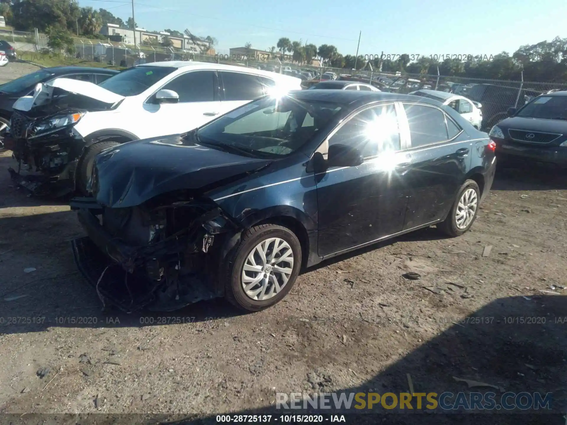 2 Photograph of a damaged car 5YFBURHE3KP932686 TOYOTA COROLLA 2019