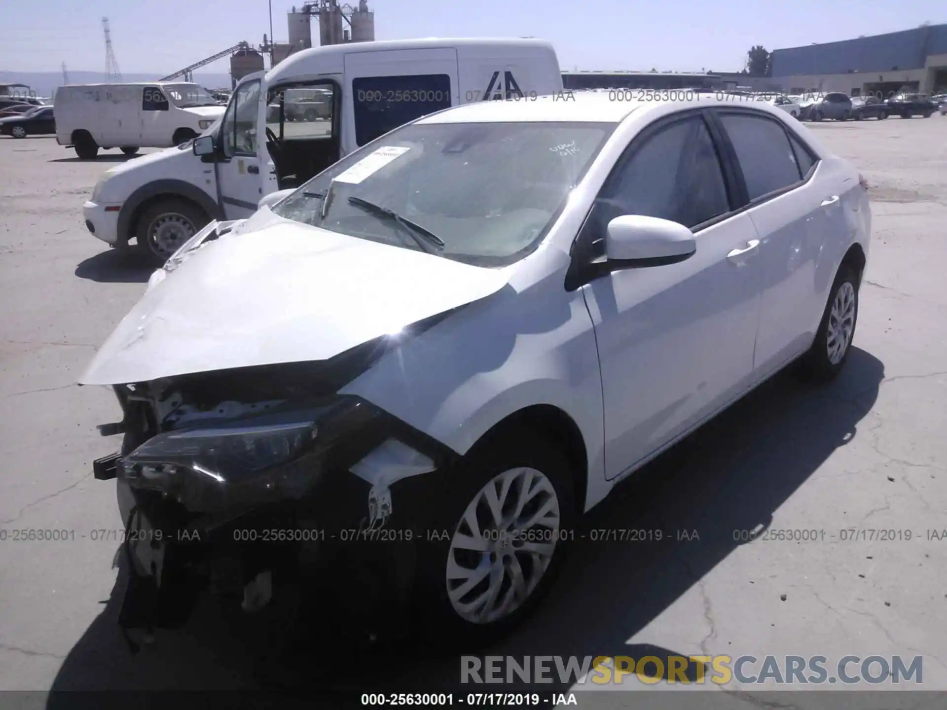 2 Photograph of a damaged car 5YFBURHE3KP932736 TOYOTA COROLLA 2019