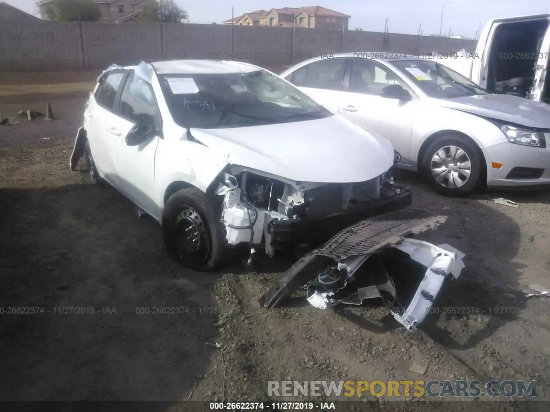 1 Photograph of a damaged car 5YFBURHE3KP932753 TOYOTA COROLLA 2019