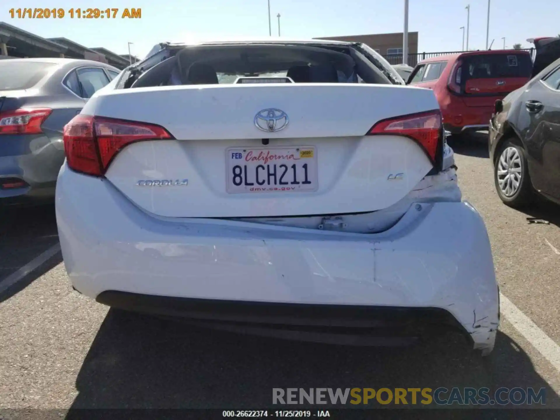 16 Photograph of a damaged car 5YFBURHE3KP932753 TOYOTA COROLLA 2019