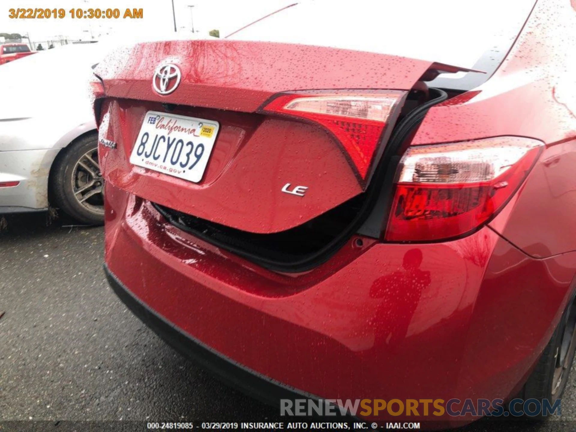 13 Photograph of a damaged car 5YFBURHE3KP932770 TOYOTA COROLLA 2019