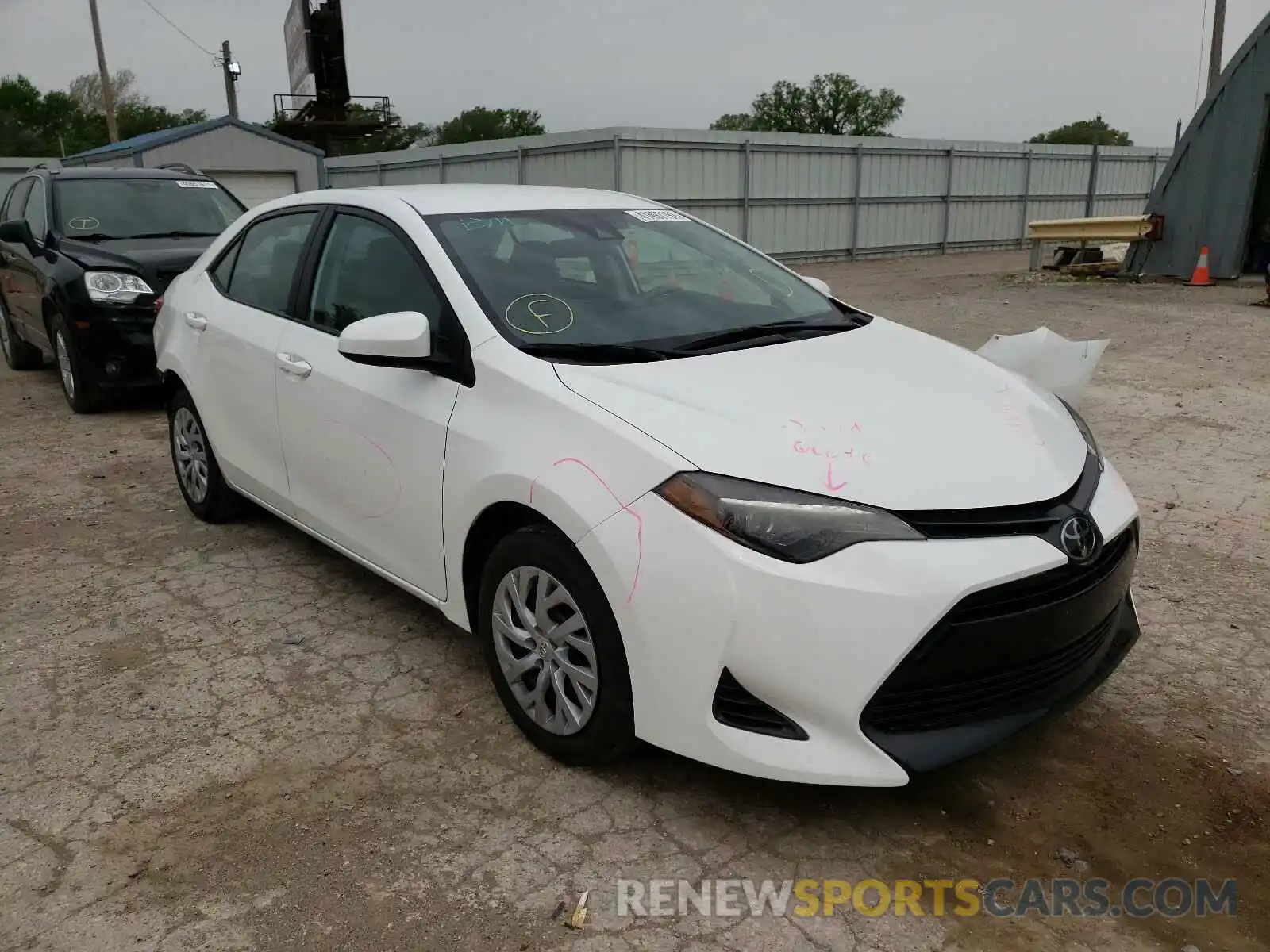 1 Photograph of a damaged car 5YFBURHE3KP932817 TOYOTA COROLLA 2019