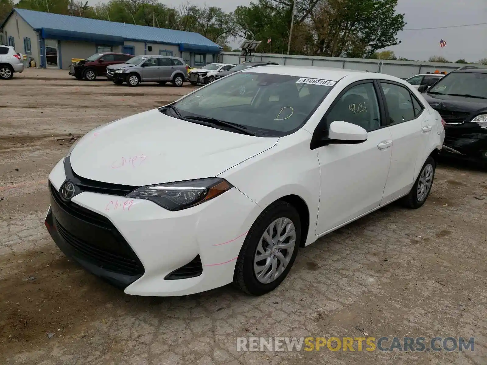 2 Photograph of a damaged car 5YFBURHE3KP932817 TOYOTA COROLLA 2019