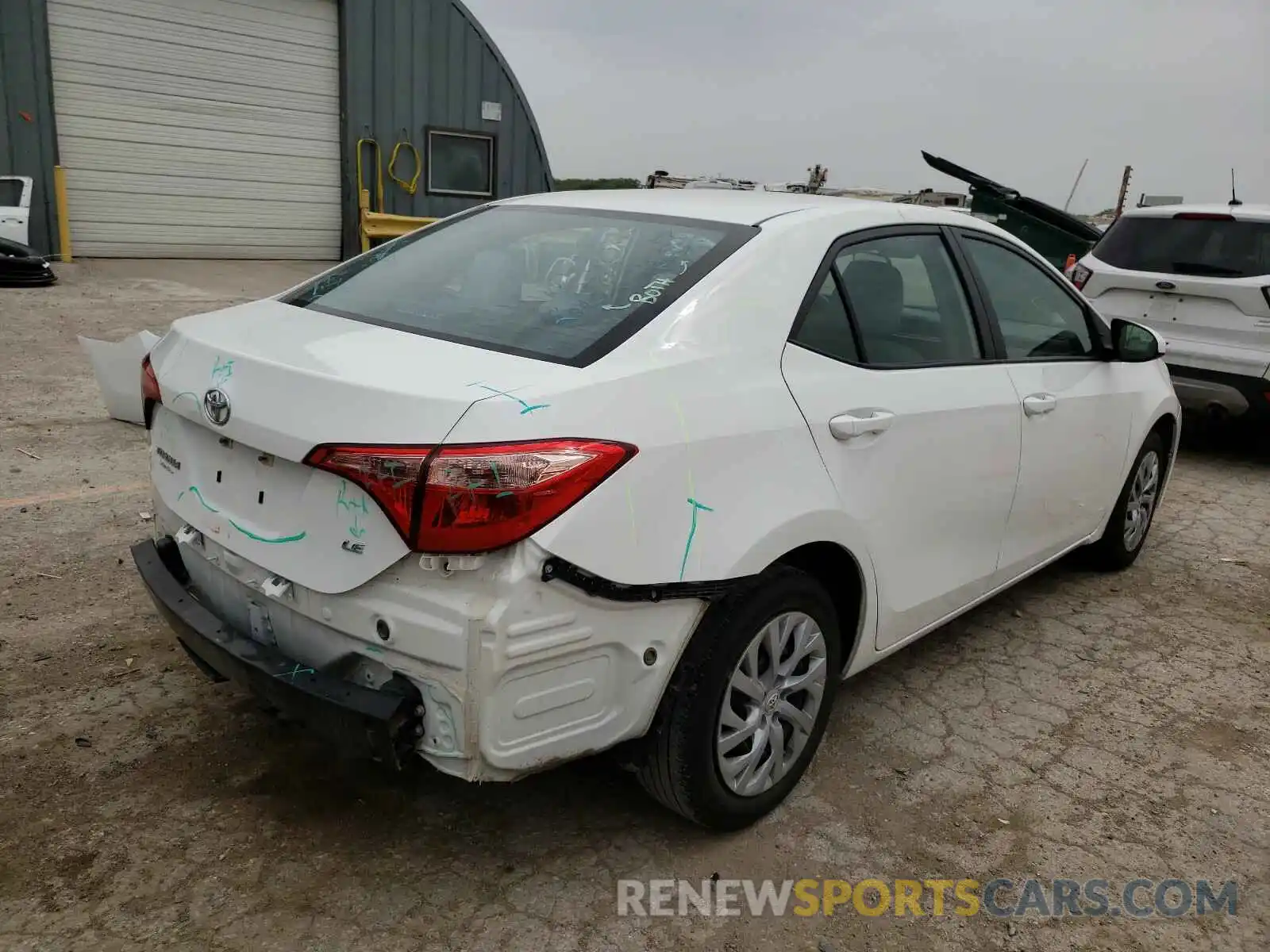 4 Photograph of a damaged car 5YFBURHE3KP932817 TOYOTA COROLLA 2019