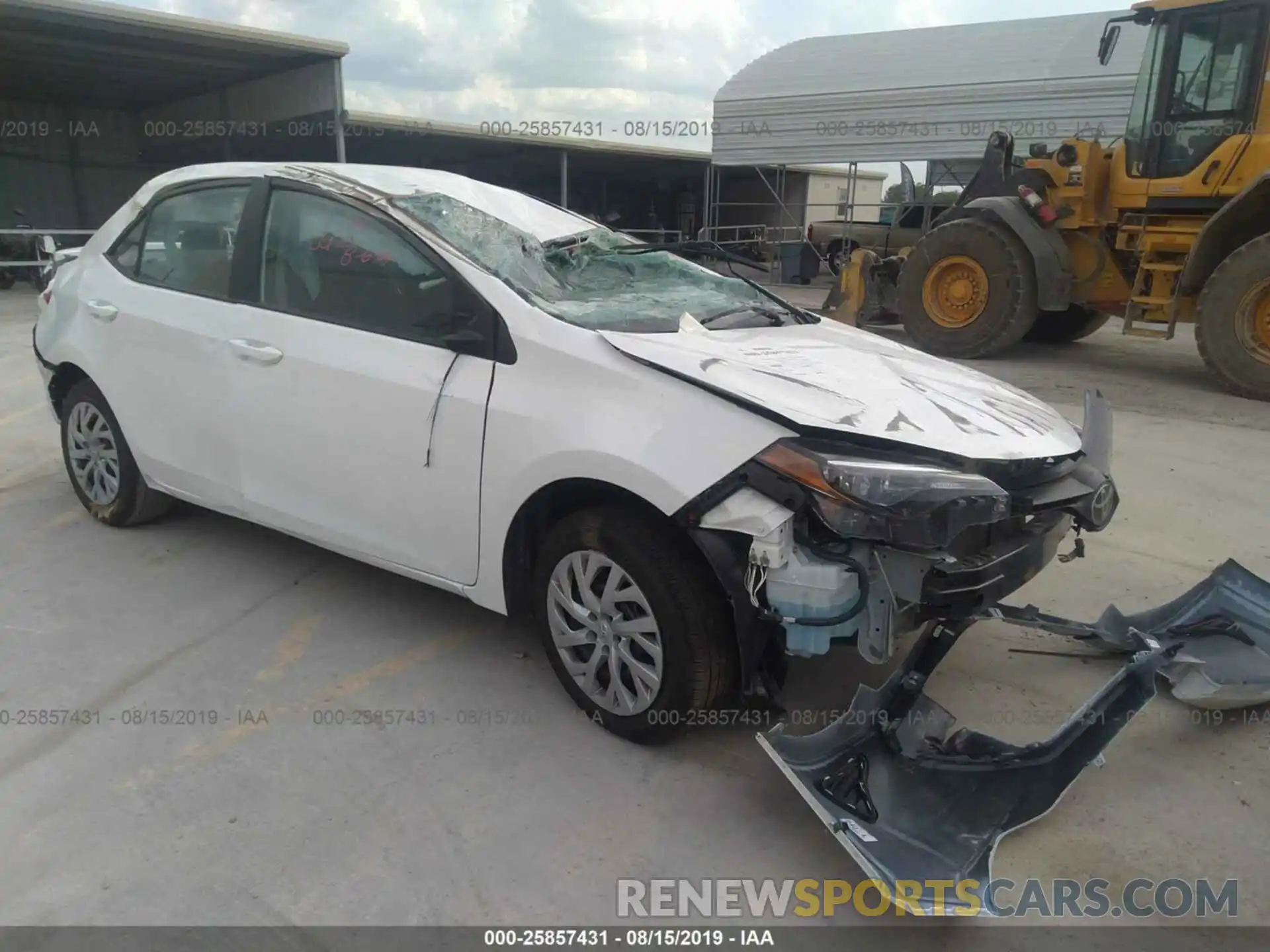 1 Photograph of a damaged car 5YFBURHE3KP932865 TOYOTA COROLLA 2019