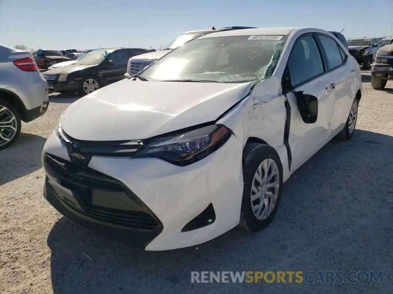 2 Photograph of a damaged car 5YFBURHE3KP933045 TOYOTA COROLLA 2019