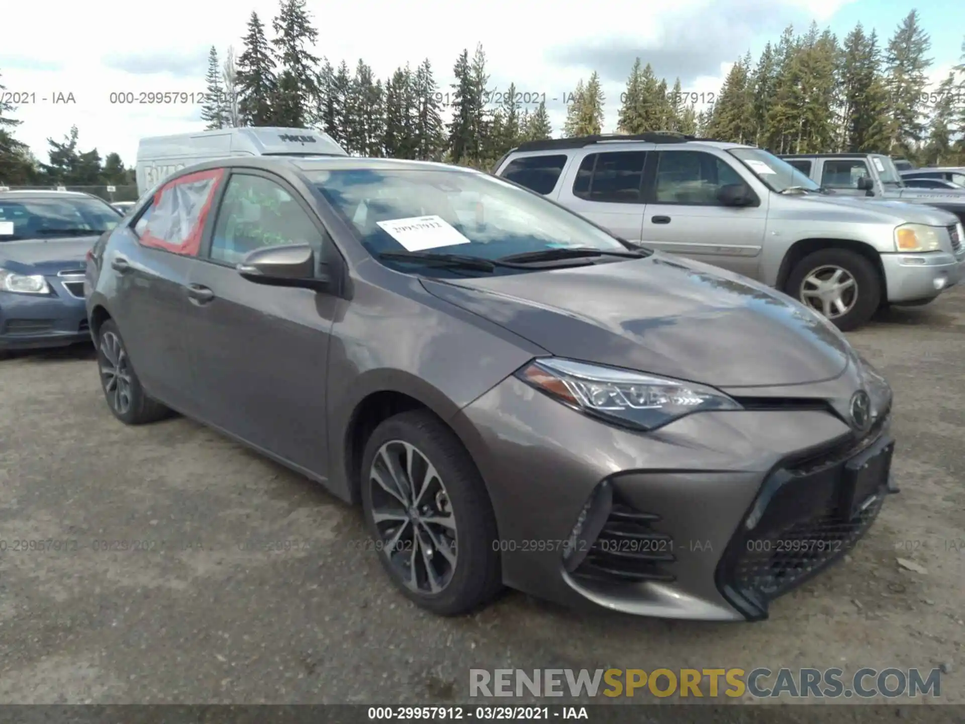 1 Photograph of a damaged car 5YFBURHE3KP933076 TOYOTA COROLLA 2019