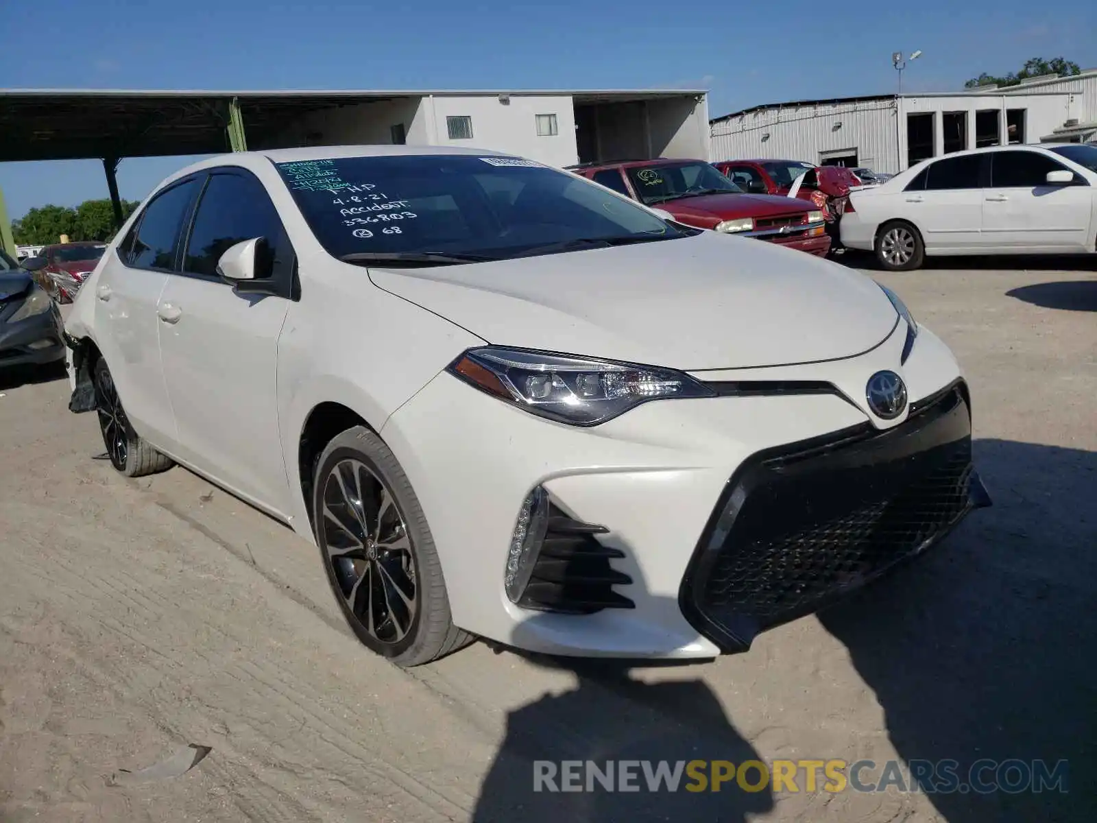 1 Photograph of a damaged car 5YFBURHE3KP933093 TOYOTA COROLLA 2019