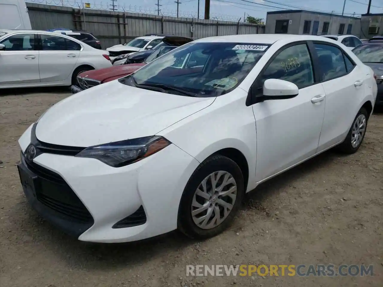 2 Photograph of a damaged car 5YFBURHE3KP933160 TOYOTA COROLLA 2019