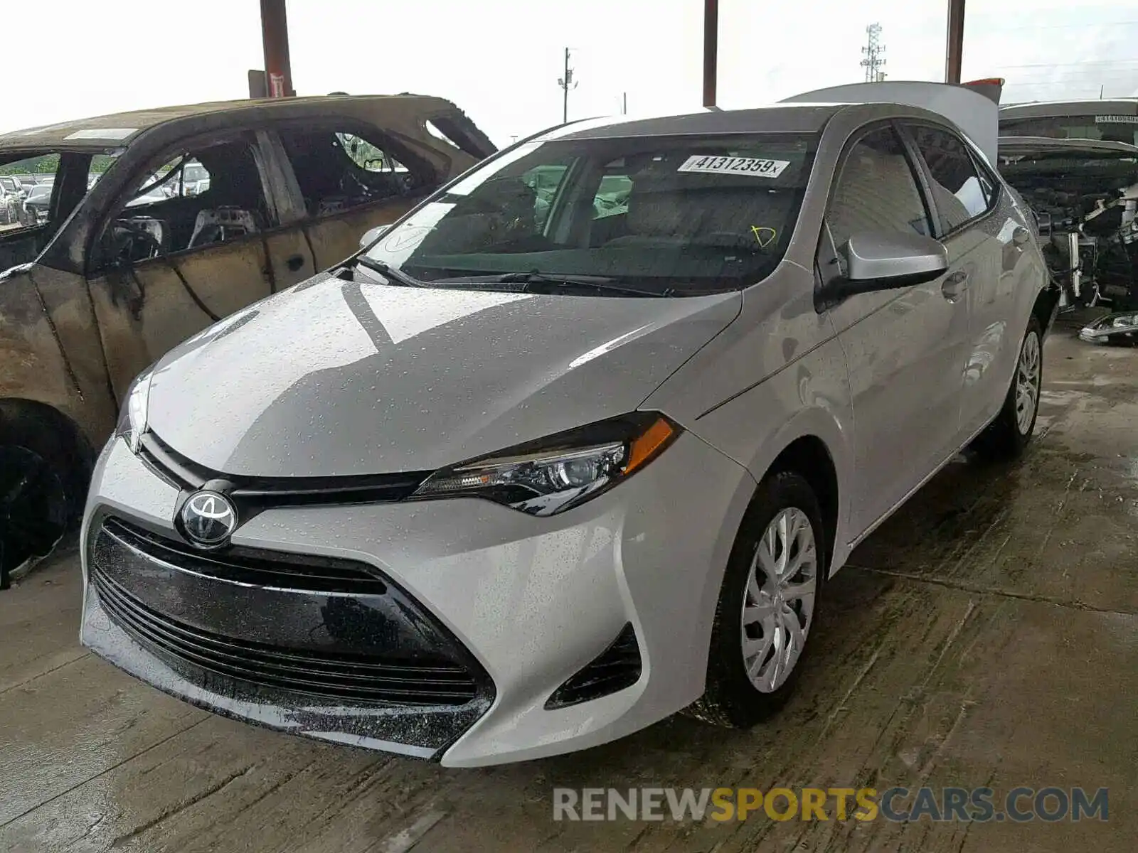 2 Photograph of a damaged car 5YFBURHE3KP933174 TOYOTA COROLLA 2019