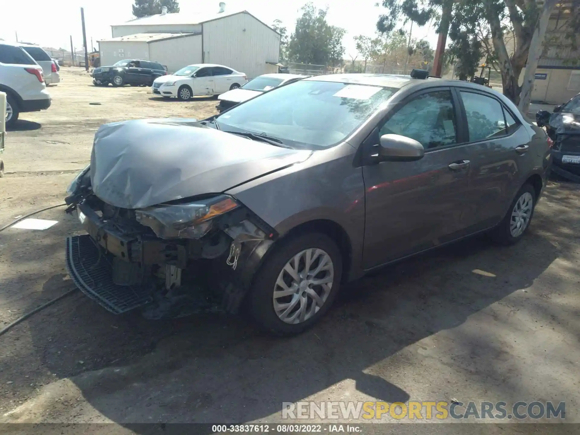 2 Photograph of a damaged car 5YFBURHE3KP933210 TOYOTA COROLLA 2019