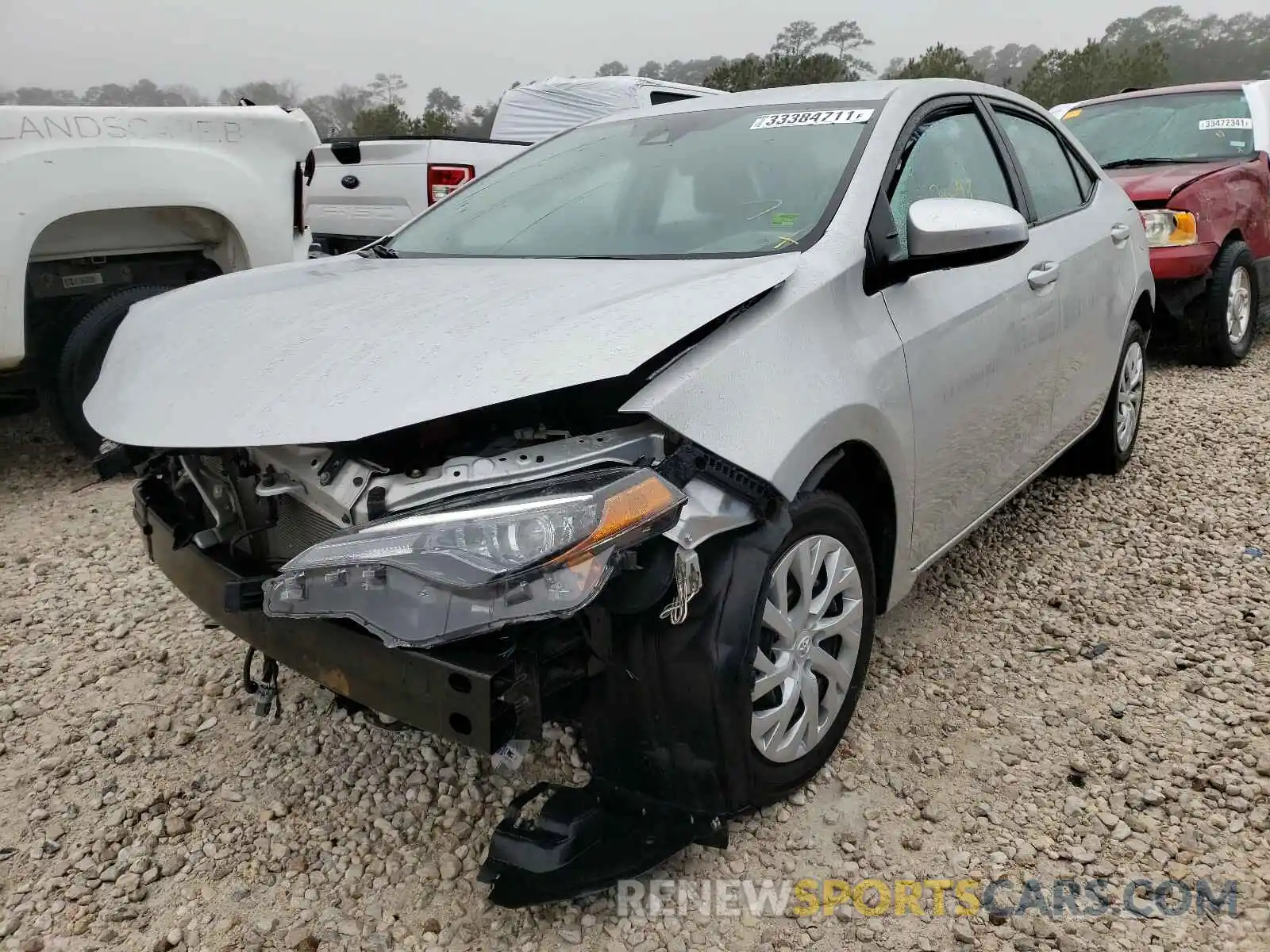 2 Photograph of a damaged car 5YFBURHE3KP933305 TOYOTA COROLLA 2019