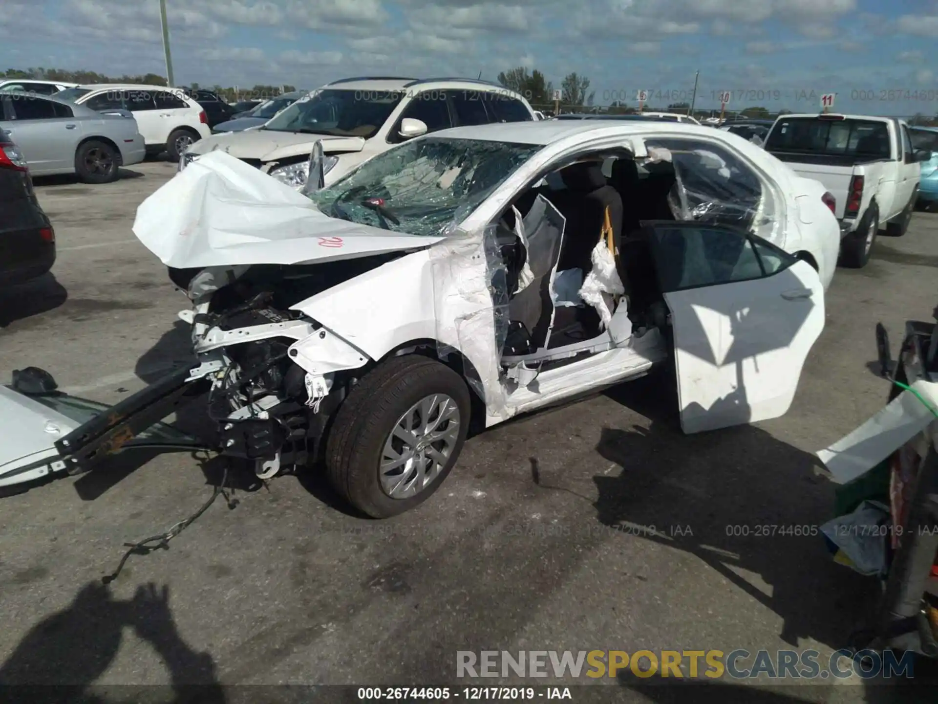 2 Photograph of a damaged car 5YFBURHE3KP933420 TOYOTA COROLLA 2019