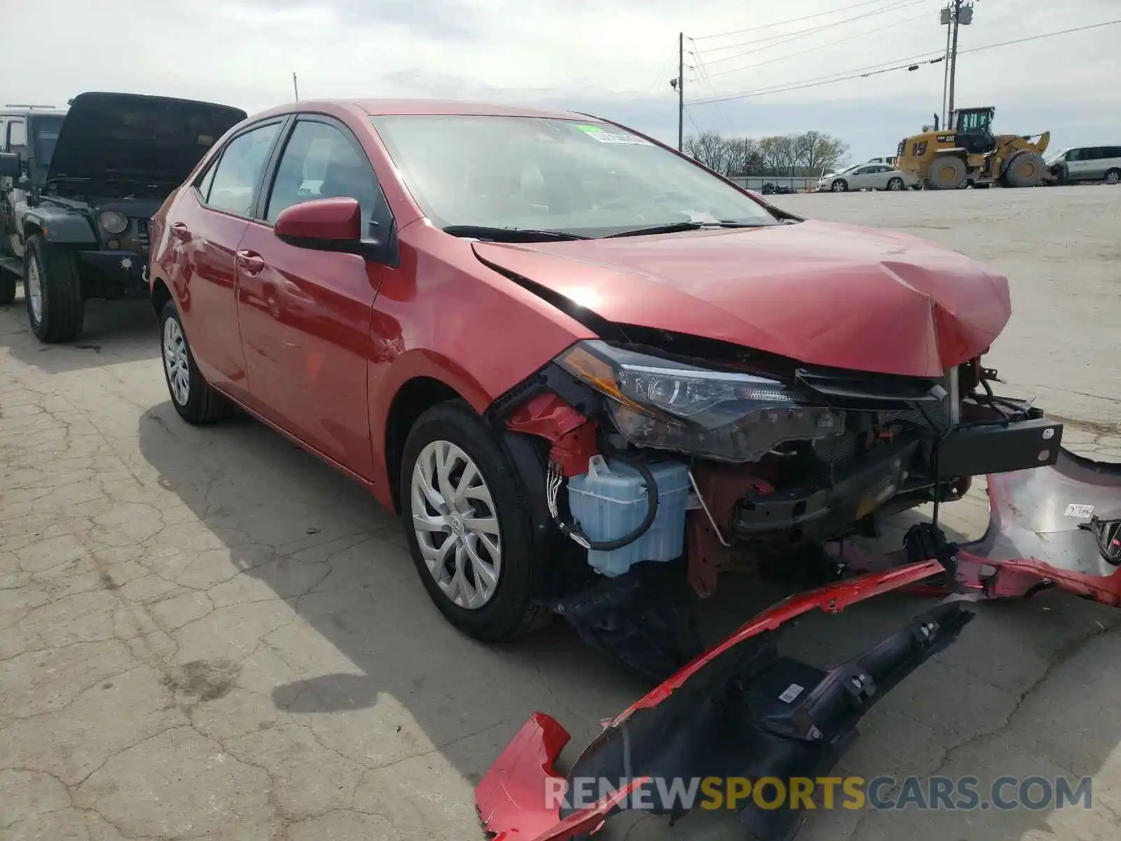1 Photograph of a damaged car 5YFBURHE3KP933482 TOYOTA COROLLA 2019