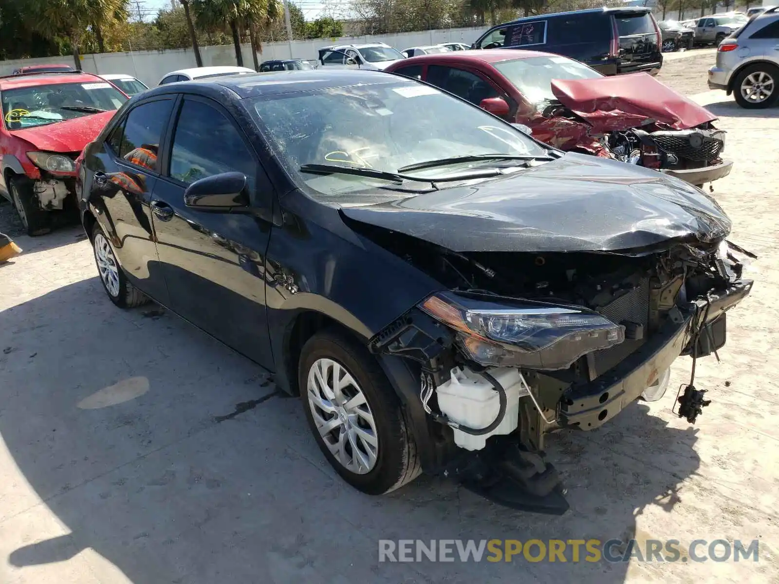 1 Photograph of a damaged car 5YFBURHE3KP933806 TOYOTA COROLLA 2019