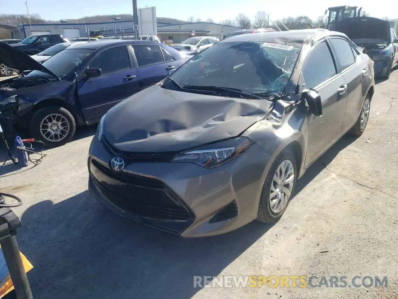 2 Photograph of a damaged car 5YFBURHE3KP933823 TOYOTA COROLLA 2019