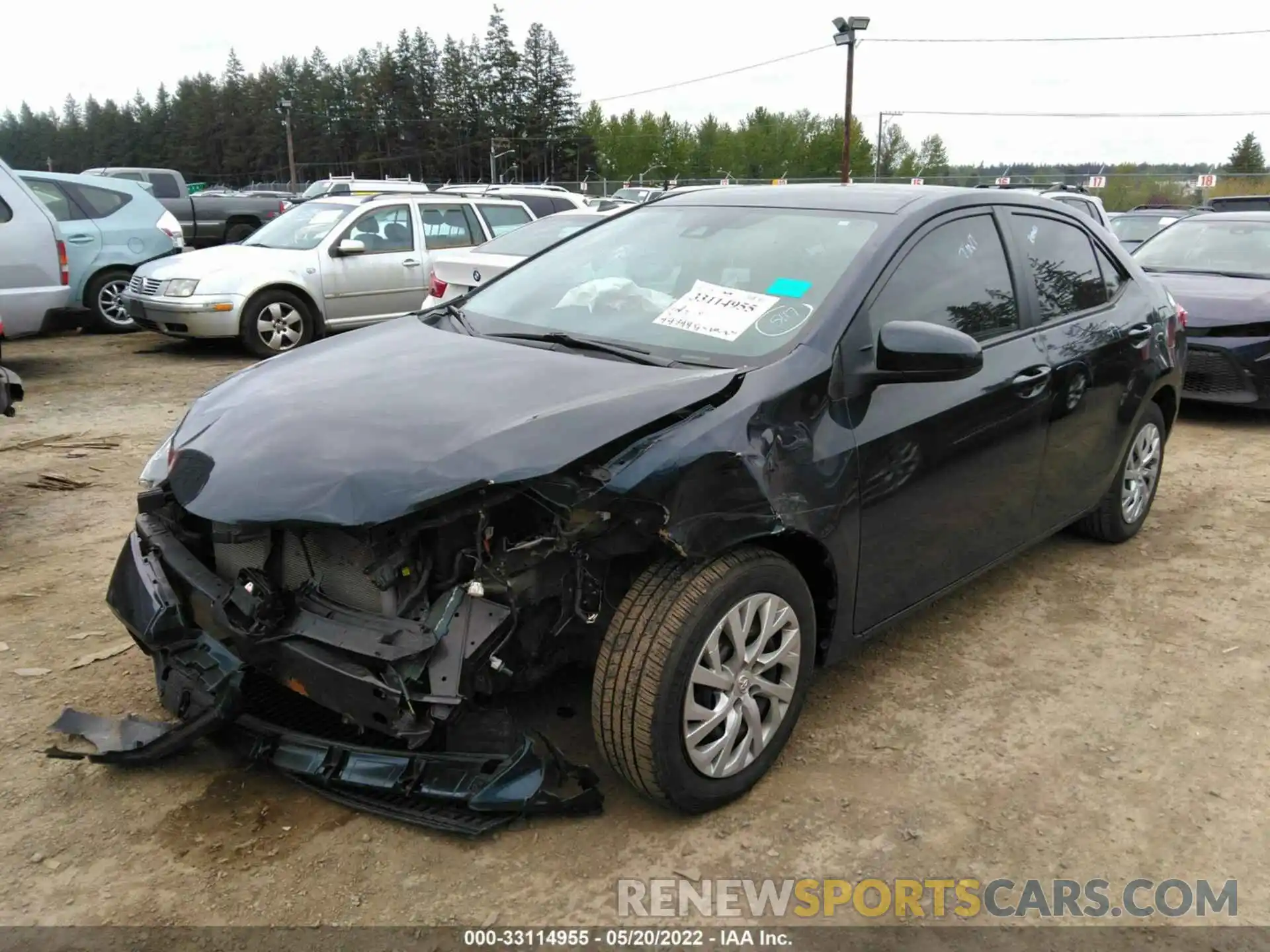 2 Photograph of a damaged car 5YFBURHE3KP934552 TOYOTA COROLLA 2019