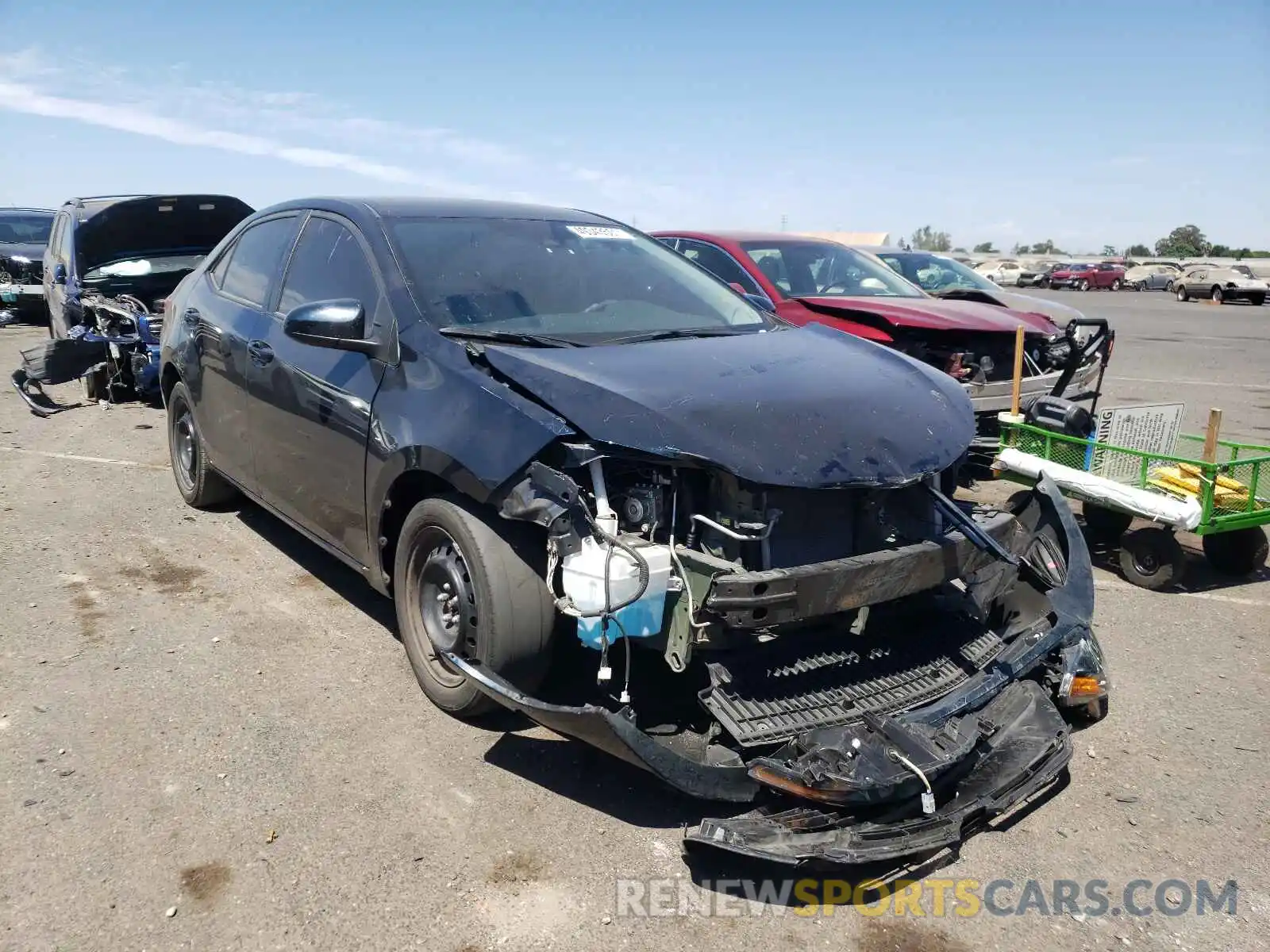 1 Photograph of a damaged car 5YFBURHE3KP935166 TOYOTA COROLLA 2019