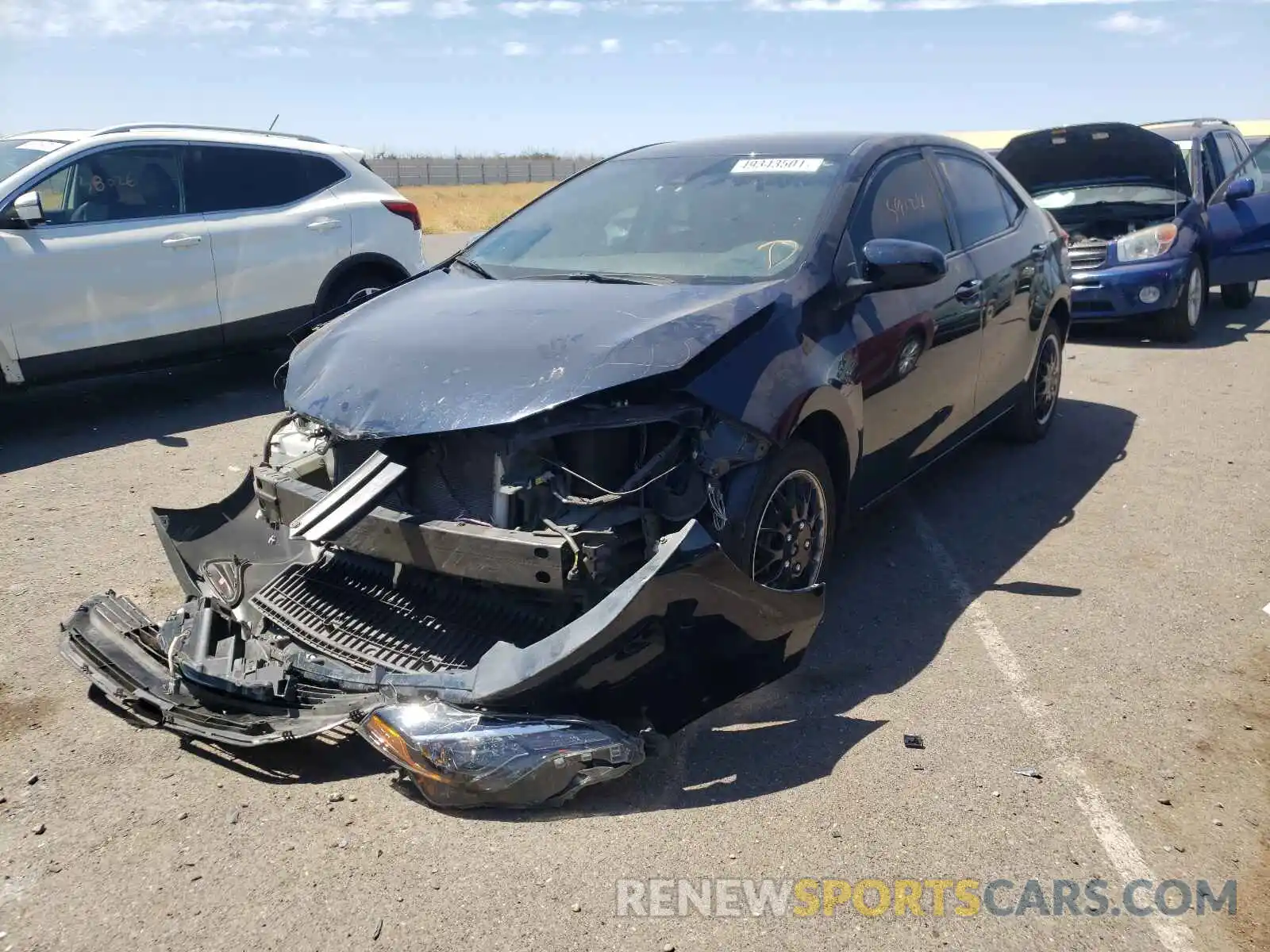 2 Photograph of a damaged car 5YFBURHE3KP935166 TOYOTA COROLLA 2019