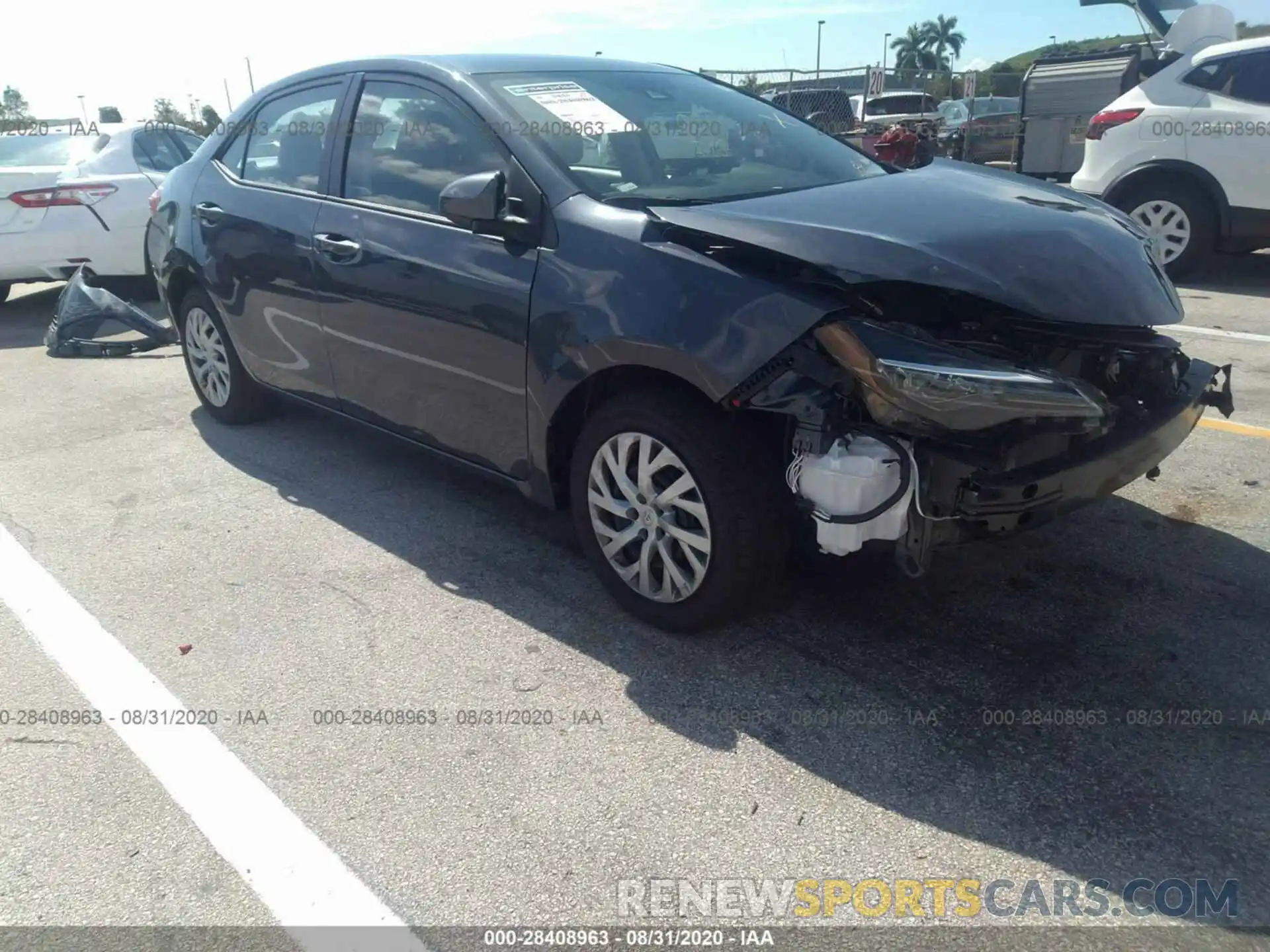 1 Photograph of a damaged car 5YFBURHE3KP935250 TOYOTA COROLLA 2019