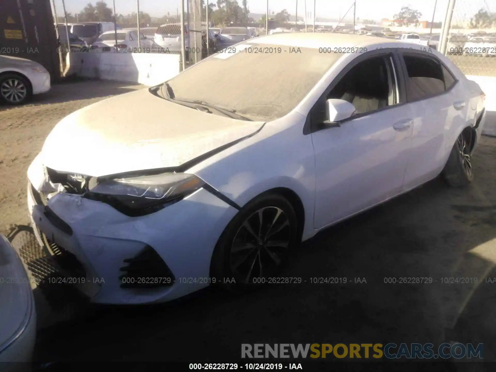 2 Photograph of a damaged car 5YFBURHE3KP935295 TOYOTA COROLLA 2019