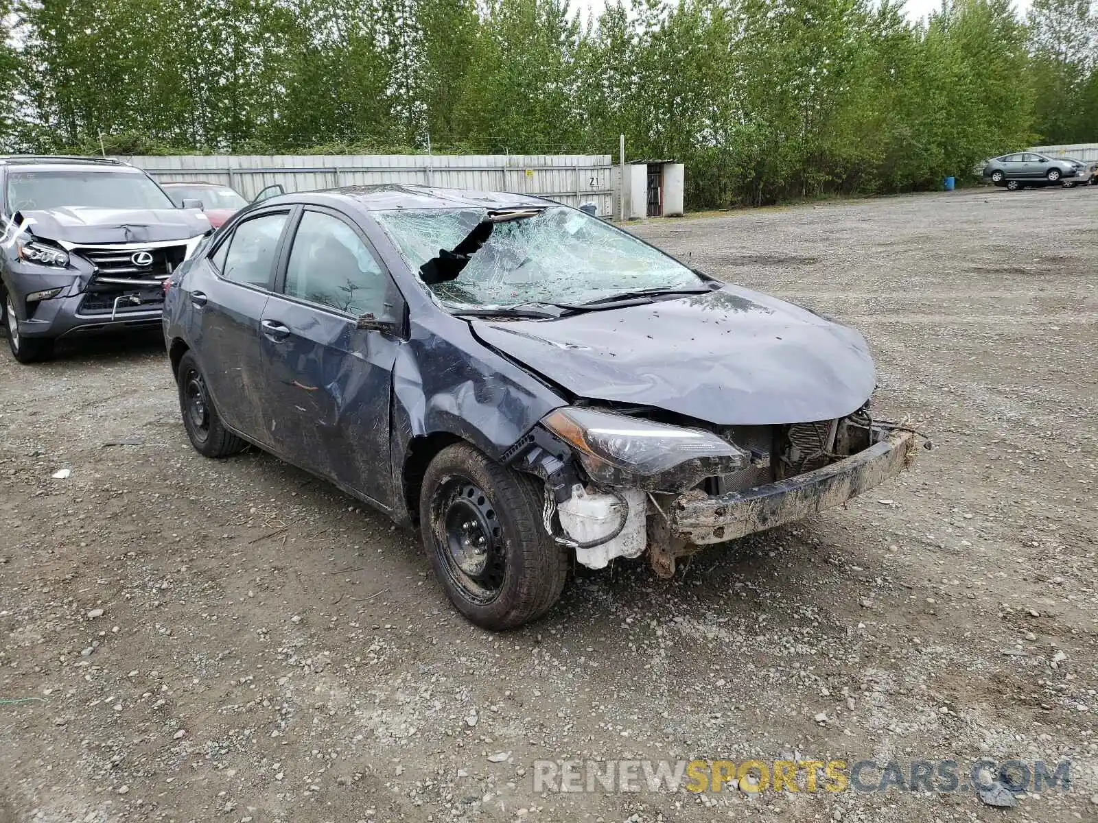 1 Photograph of a damaged car 5YFBURHE3KP935359 TOYOTA COROLLA 2019