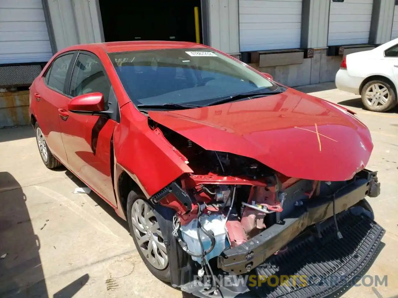 1 Photograph of a damaged car 5YFBURHE3KP935443 TOYOTA COROLLA 2019