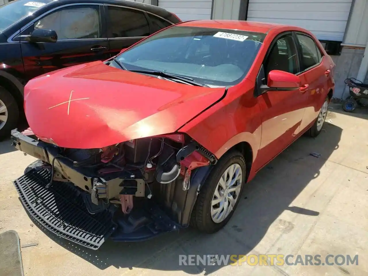 2 Photograph of a damaged car 5YFBURHE3KP935443 TOYOTA COROLLA 2019