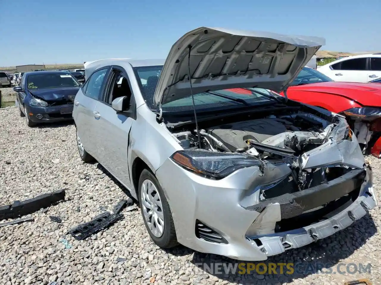 1 Photograph of a damaged car 5YFBURHE3KP935927 TOYOTA COROLLA 2019