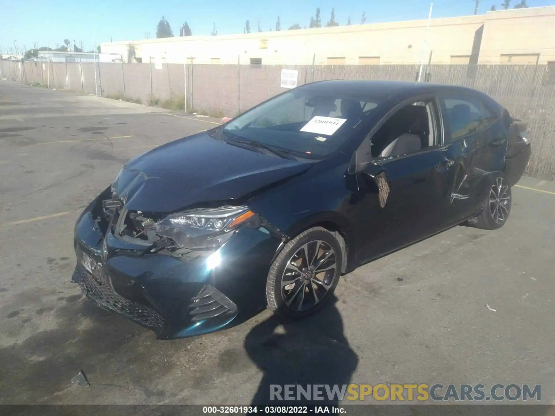 2 Photograph of a damaged car 5YFBURHE3KP936012 TOYOTA COROLLA 2019