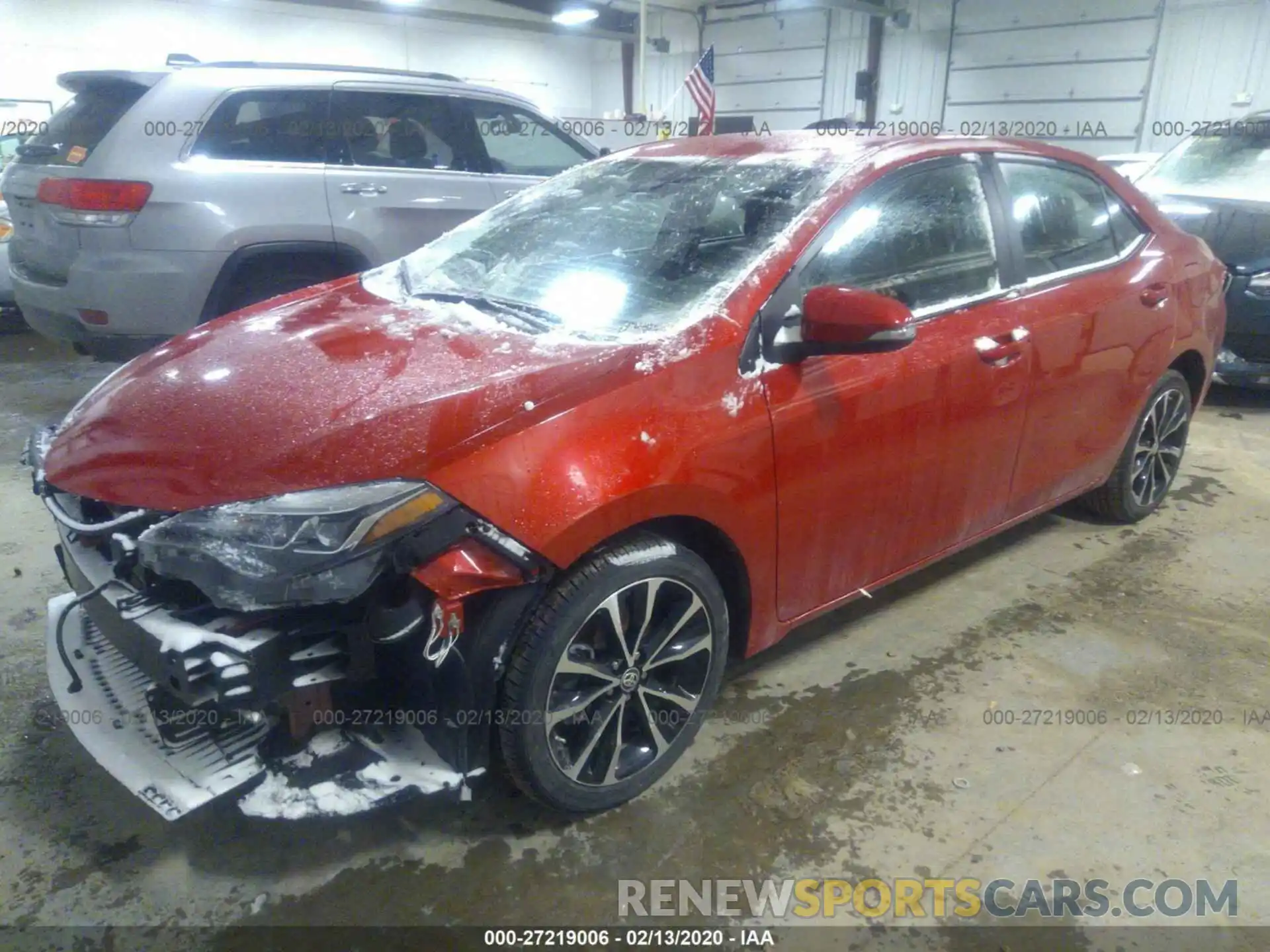 2 Photograph of a damaged car 5YFBURHE3KP937161 TOYOTA COROLLA 2019