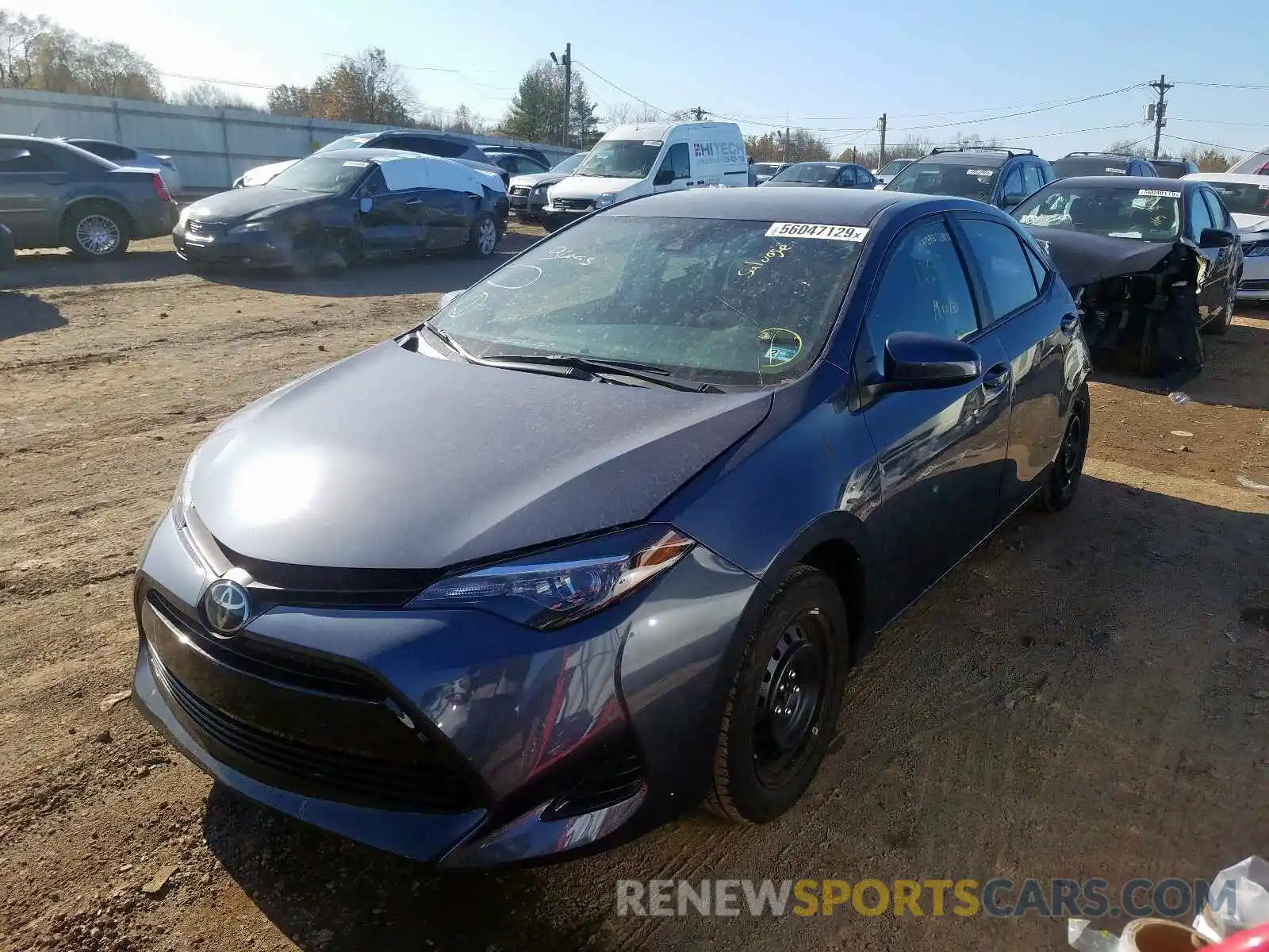 2 Photograph of a damaged car 5YFBURHE3KP937189 TOYOTA COROLLA 2019