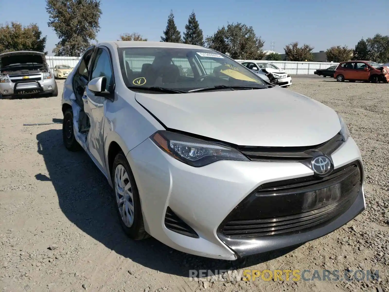 1 Photograph of a damaged car 5YFBURHE3KP937662 TOYOTA COROLLA 2019