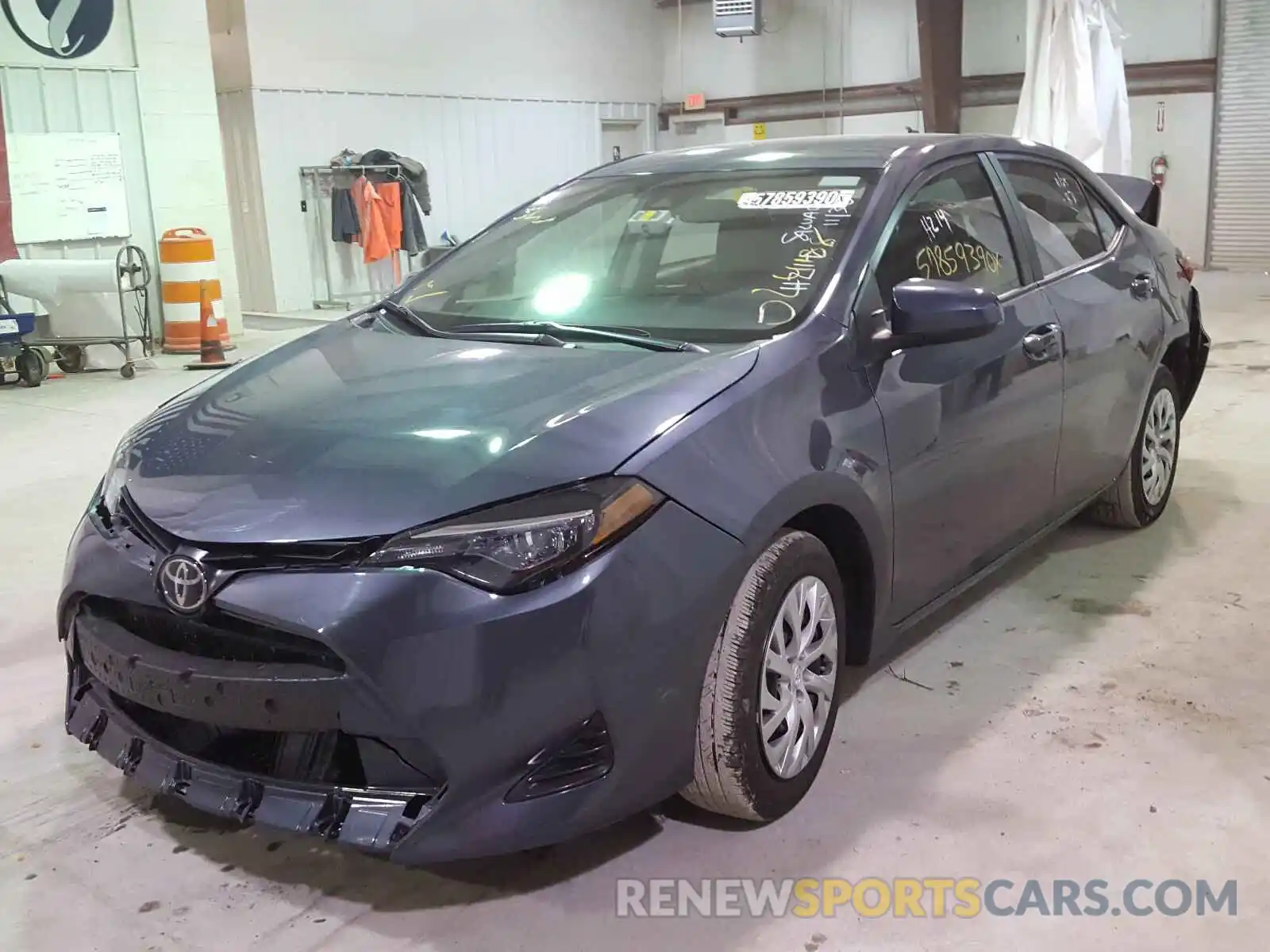 2 Photograph of a damaged car 5YFBURHE3KP938486 TOYOTA COROLLA 2019