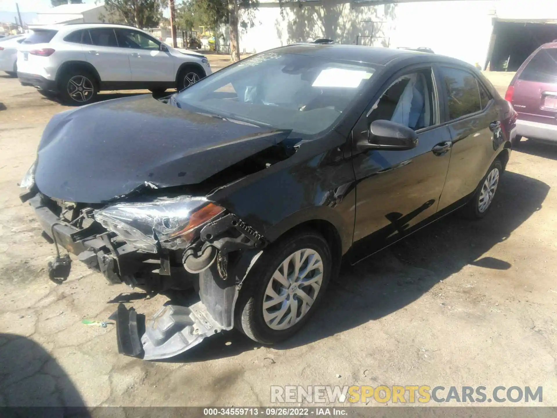 2 Photograph of a damaged car 5YFBURHE3KP938858 TOYOTA COROLLA 2019