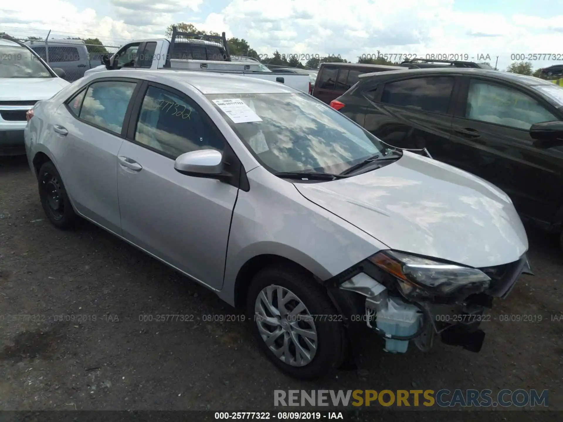 1 Photograph of a damaged car 5YFBURHE3KP938939 TOYOTA COROLLA 2019