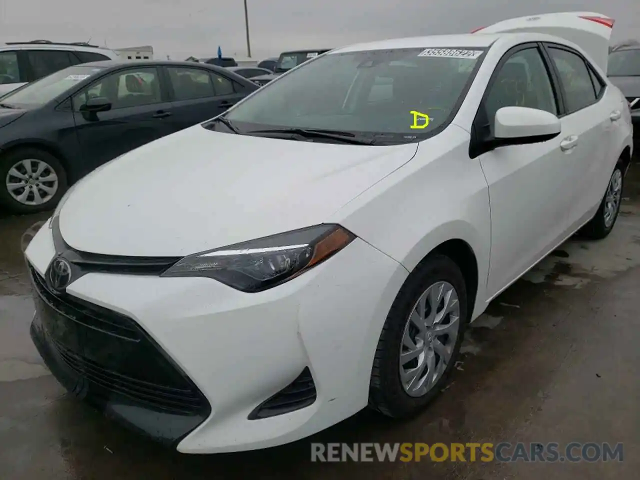 2 Photograph of a damaged car 5YFBURHE3KP939220 TOYOTA COROLLA 2019