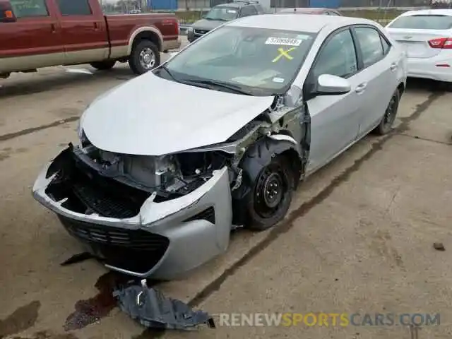 2 Photograph of a damaged car 5YFBURHE3KP939802 TOYOTA COROLLA 2019