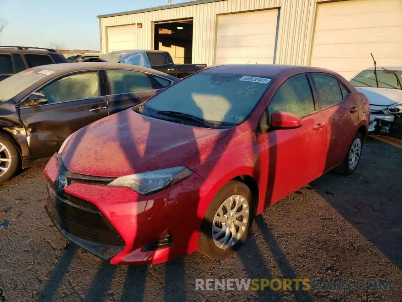 2 Photograph of a damaged car 5YFBURHE3KP939847 TOYOTA COROLLA 2019