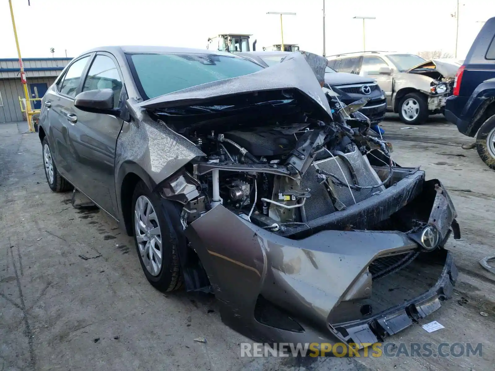 1 Photograph of a damaged car 5YFBURHE3KP940142 TOYOTA COROLLA 2019