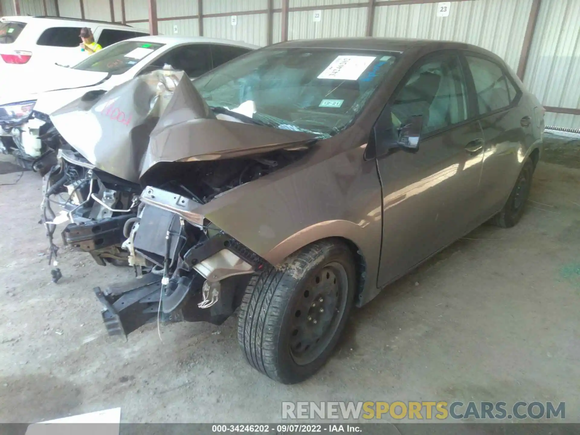 2 Photograph of a damaged car 5YFBURHE3KP940383 TOYOTA COROLLA 2019