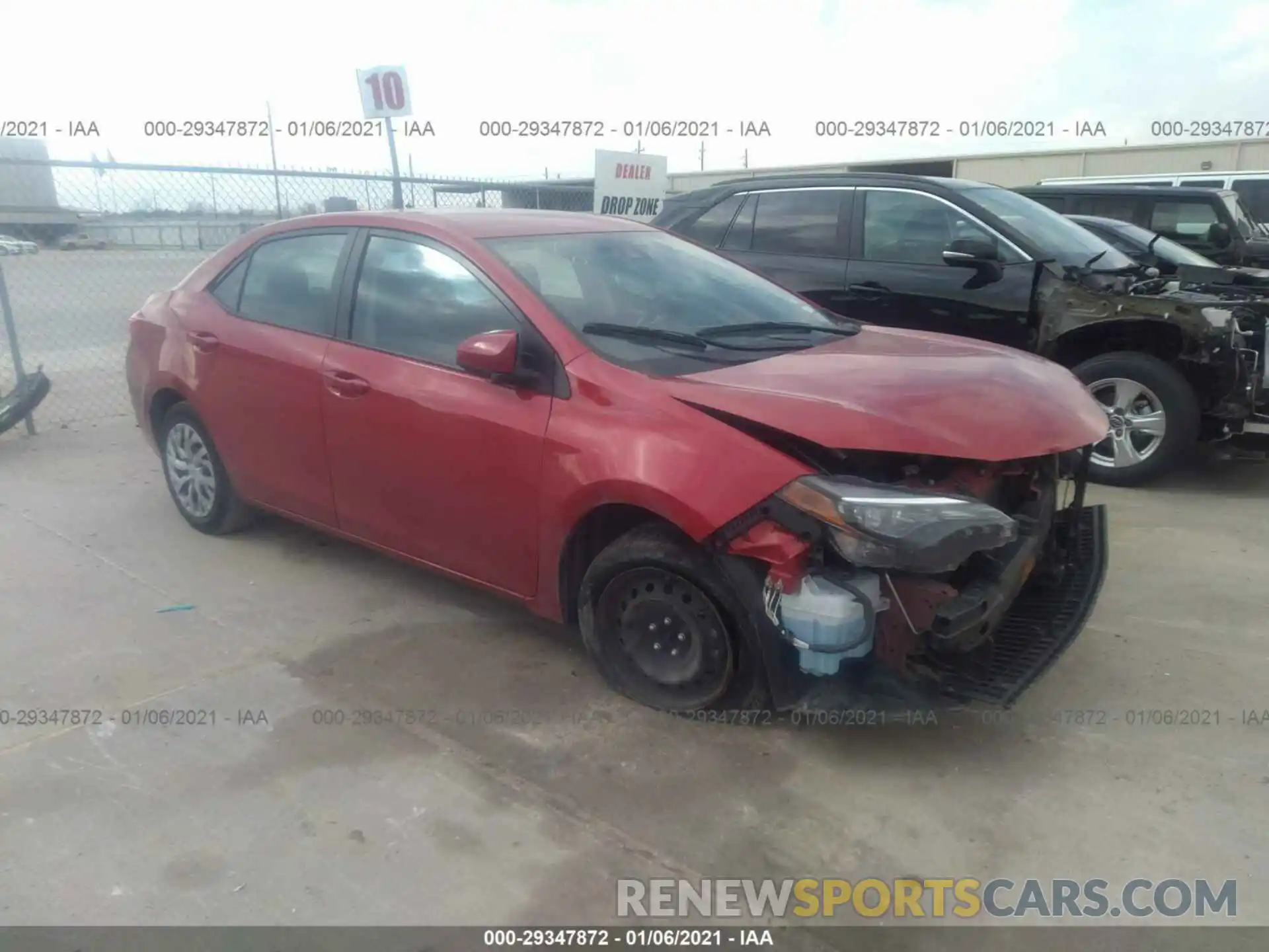 1 Photograph of a damaged car 5YFBURHE3KP940769 TOYOTA COROLLA 2019