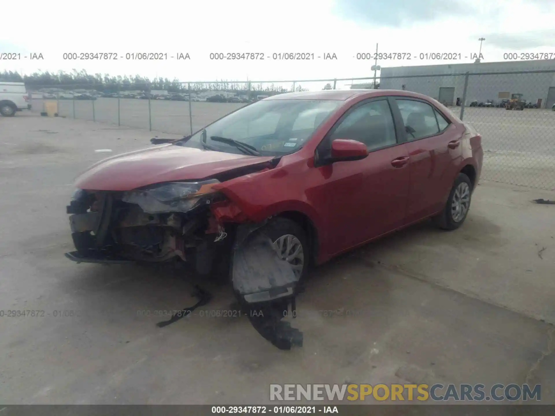 2 Photograph of a damaged car 5YFBURHE3KP940769 TOYOTA COROLLA 2019