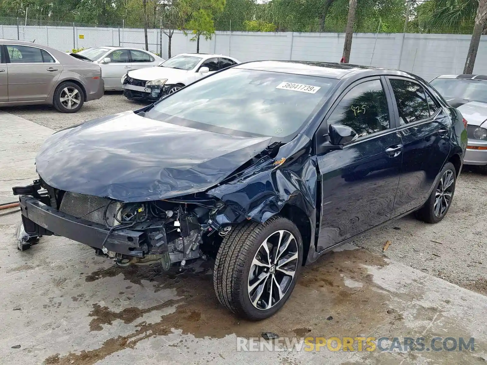 2 Photograph of a damaged car 5YFBURHE3KP941226 TOYOTA COROLLA 2019