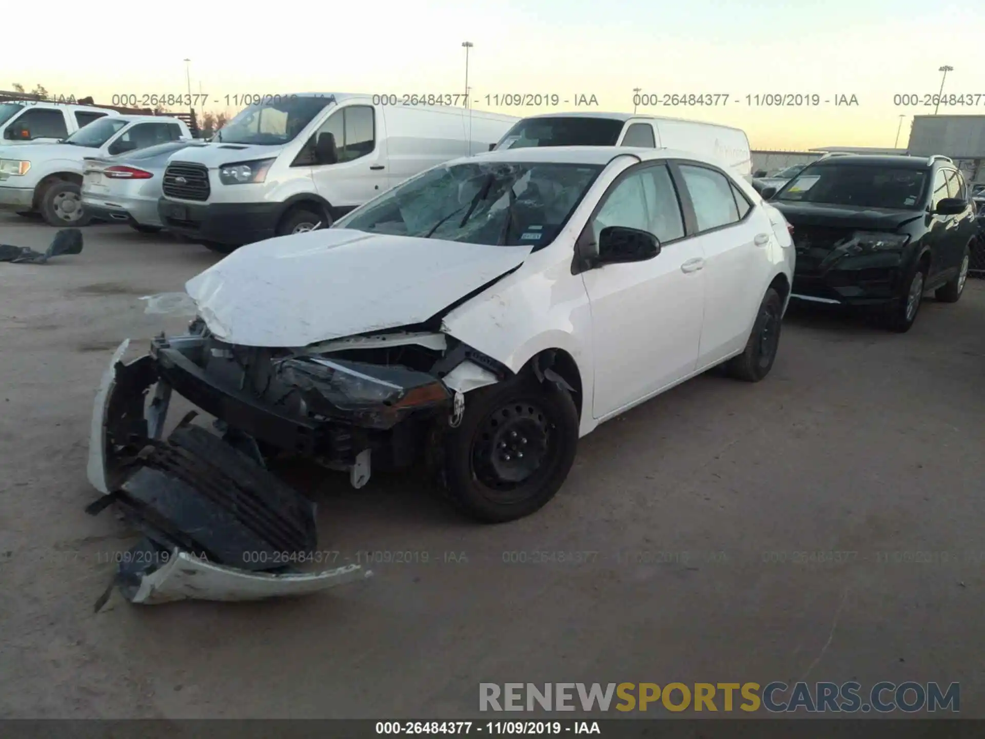 2 Photograph of a damaged car 5YFBURHE3KP941467 TOYOTA COROLLA 2019