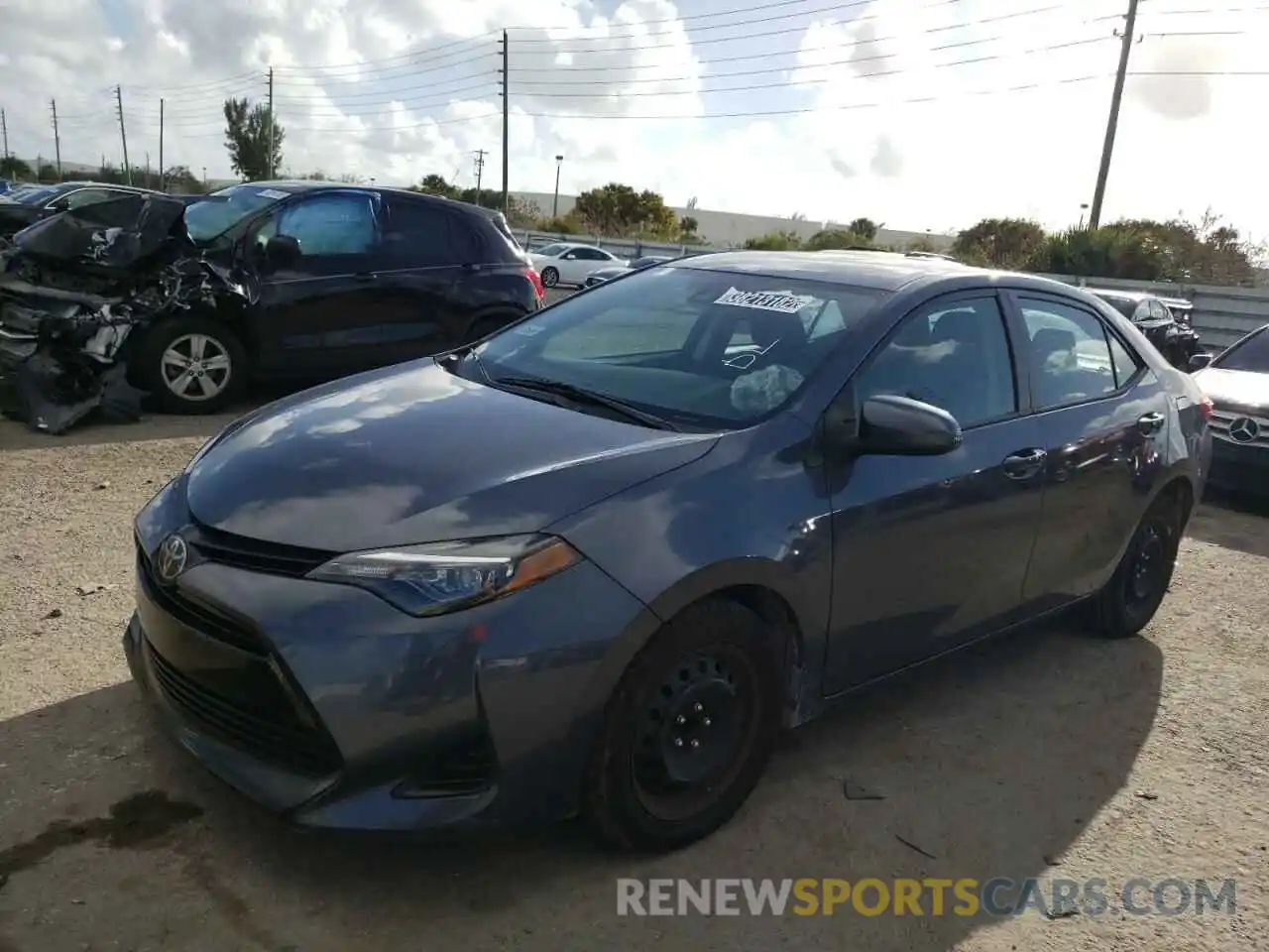 2 Photograph of a damaged car 5YFBURHE3KP941498 TOYOTA COROLLA 2019