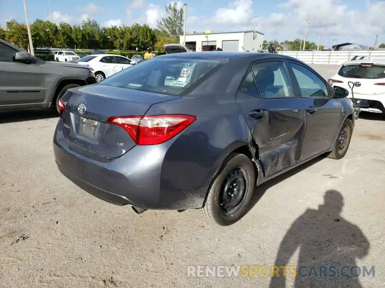 4 Photograph of a damaged car 5YFBURHE3KP941498 TOYOTA COROLLA 2019